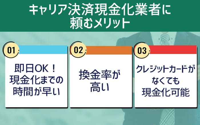 キャリア決済現金化業者に頼むメリット