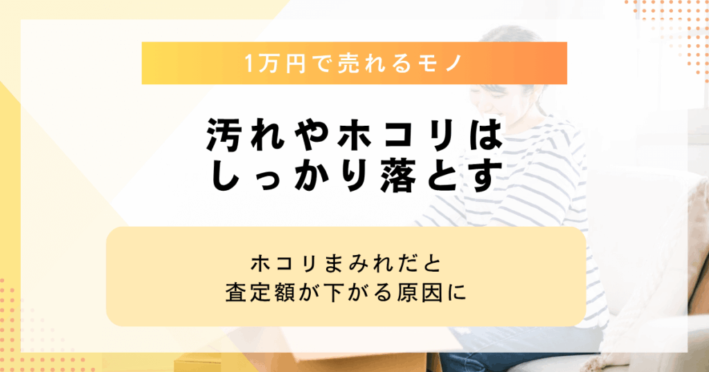 汚れやほこりはしっかり落とす
